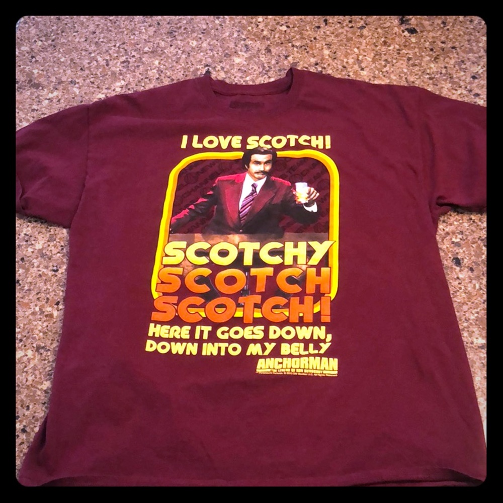 Anchorman Ron Burgundy Scotch T-shirt